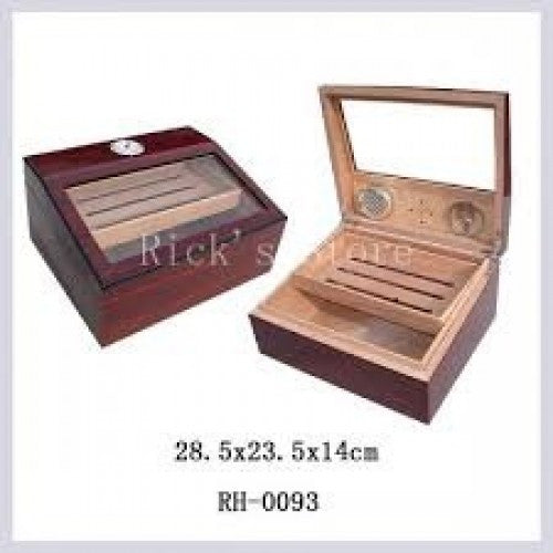 Glass Top Cigar Humidors for 60 Cigars - www.cigarsindia