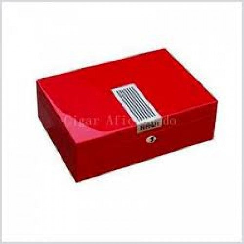 High-end Red Wooden Cigar Humidor with Lock Humidifier Hygrometer - www.cigarsindia